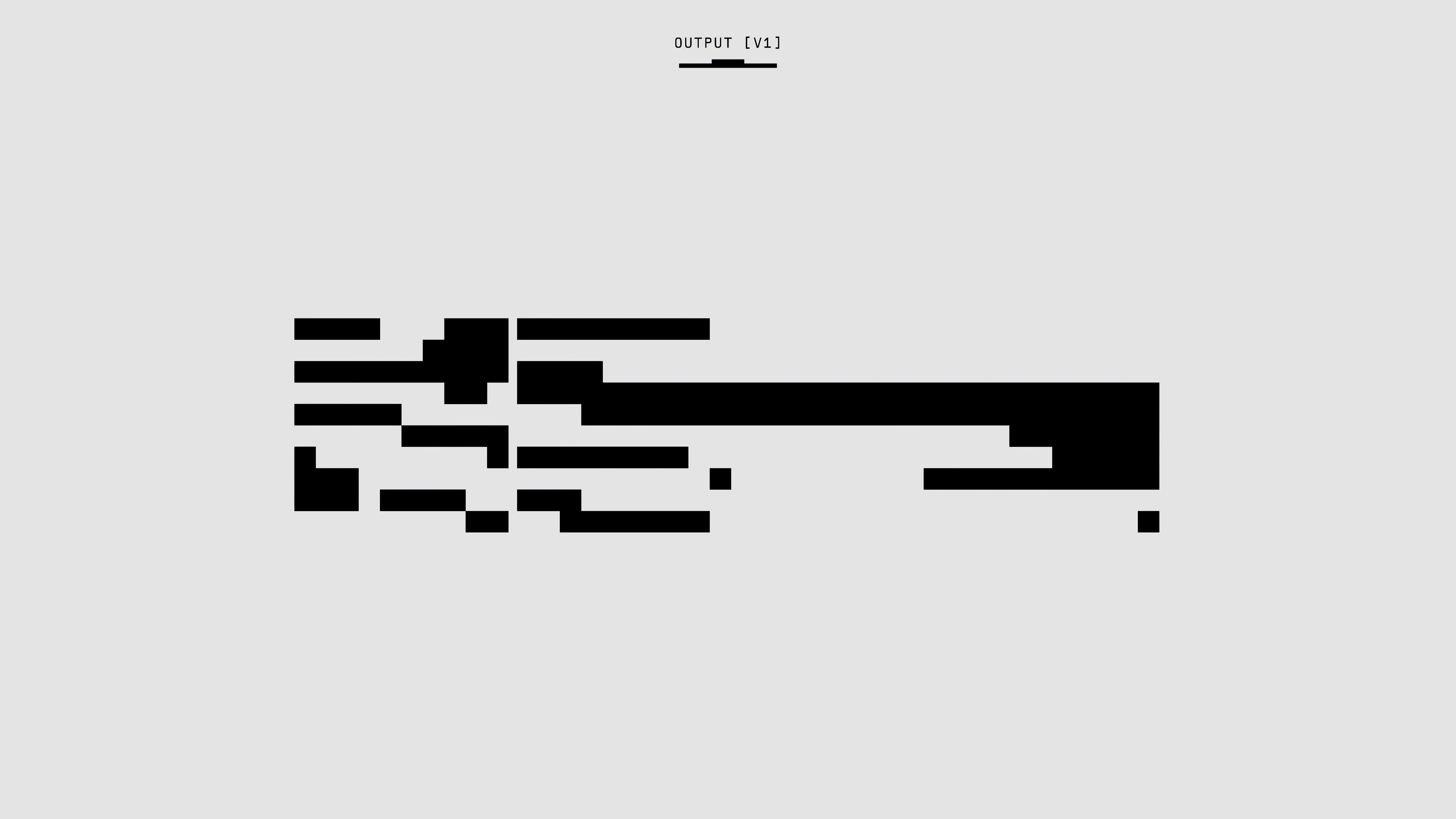 A creative abstract black and white minimalist graphic design art piece.